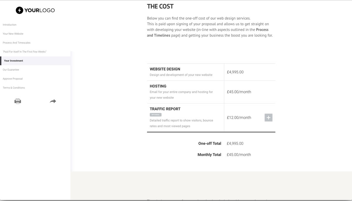 نمونه پروپوزال طراحی سایت